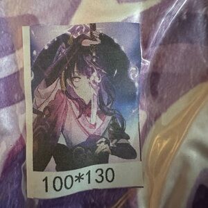 Anime Raiden Shogun from Genshin Impact Blanket Throw NEW IN PACKAGE